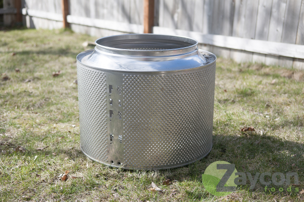 Zaycon Foods-steel drum fire pit