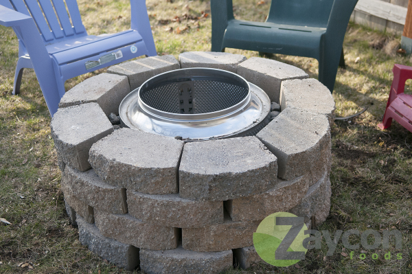 Zaycon Foods- steel drum fire pit