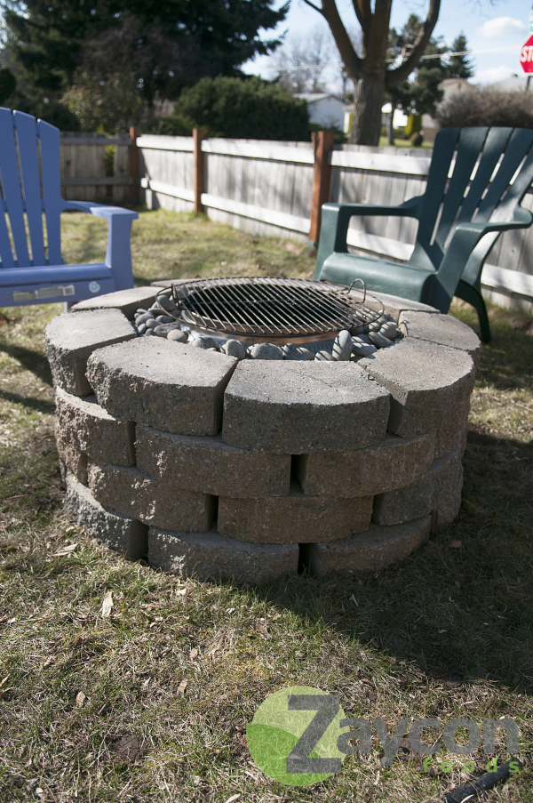 Zaycon Foods- steel drum fire pit