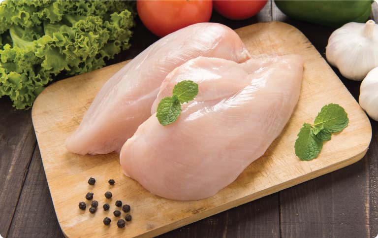 Fresh Boneless Skinless Chicken Breasts, just $1.89/lb.
