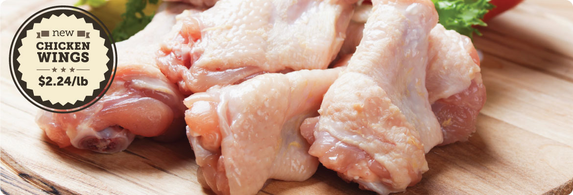 NEW: Premium Jumbo Chicken Wings at $2.24/lb